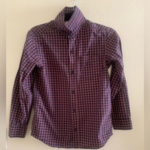 Old Navy Boys Button Down Dress Long sleeves shirt collared size L(10-12)